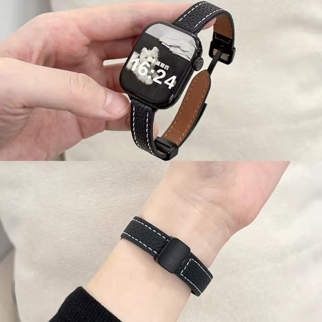 FancyWrist Uhrenarmband Leder, Schwarz, Unisex - Bild 1