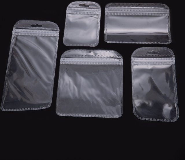 50 Stück transparente OPP Beutel mit Reißverschluss und Aufhängeloch von MOONMADE - Bild 1