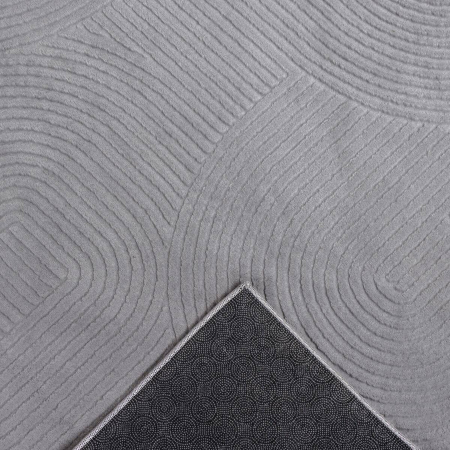 Dinarsu Teppich Stilo modern in Grau mit abstraktem Design, B/L: 80 x 300 cm - Bild 2