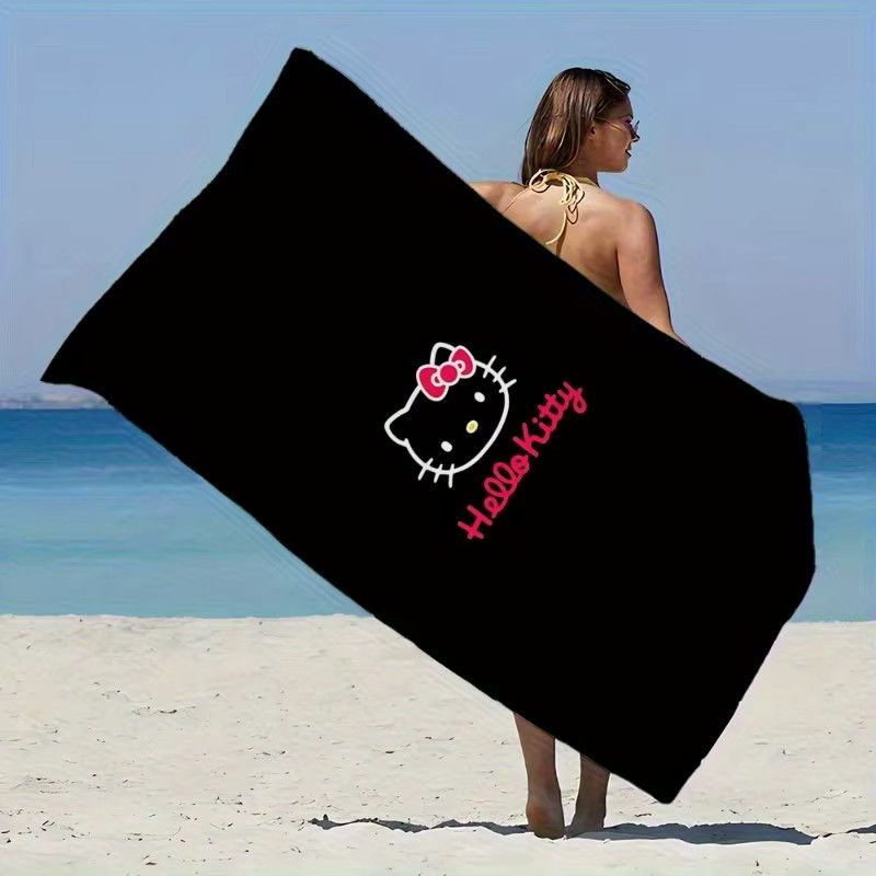 Hello Kitty Strandtuch mit Cartoon-Motiv für Pool und Outdoor - Bild 3