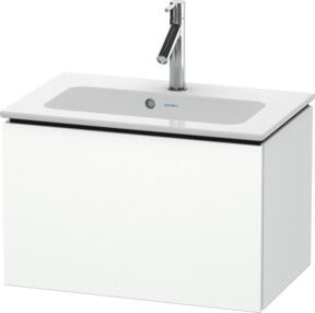 Duravit Waschtischunterschrank Compact L-Cube, Wandhängend, Weiß Matt, B: 62 cm, T: 39,1 cm, H: 40 cm - Bild 1