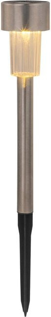 Sensation Solarleuchte in Edelstahloptik, B/H/D: 4,5 x 30,5 x 4,5 cm - Bild 1