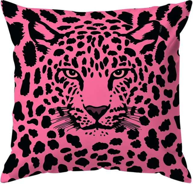 JMG Clothing Kissenbezug mit rosa Leopardenmuster aus Polyester, B/H: 40 x 40 cm - Bild 1