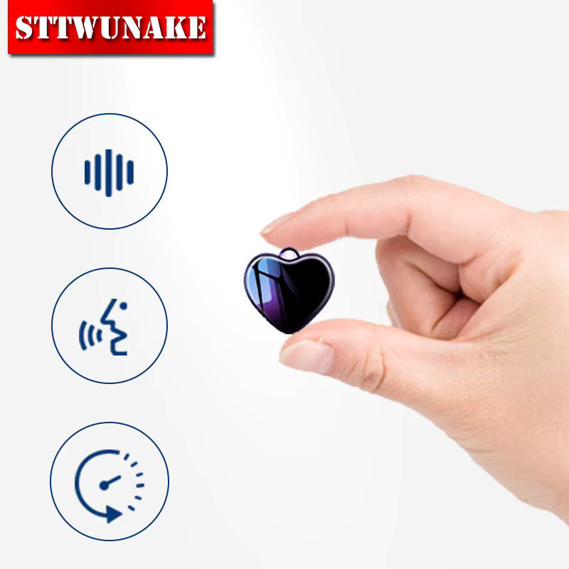 STTWUNAKE Mini Digitales Aufnahmegerät Schwarz – Sprachaktiviertes Professionelles Diktiergerät mit Mikrofon - Bild 2