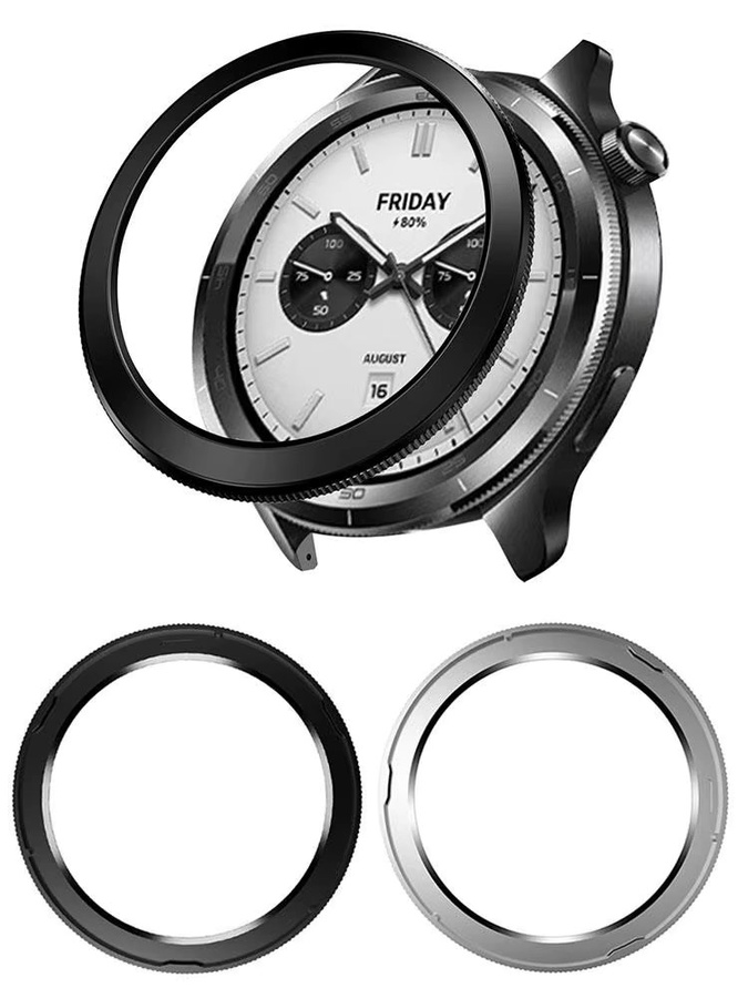Xiaomi Schutzrahmen für Watch S3 und S4 Lünette in Schwarz - Bild 4