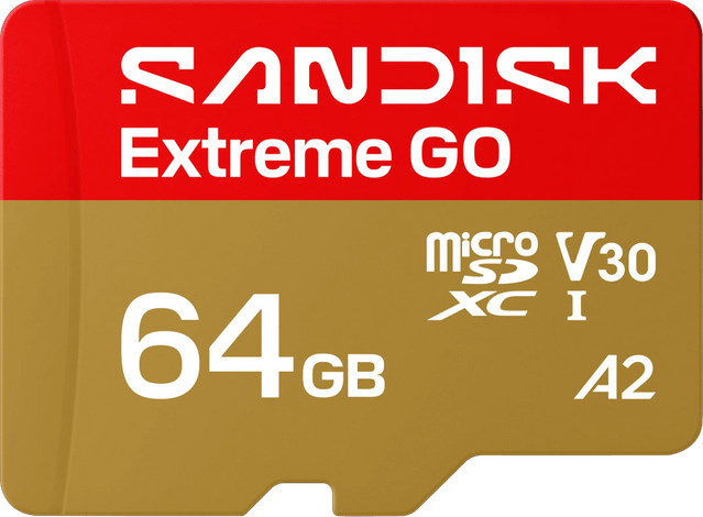 SanDisk Extreme GO microSDXC Speicherkarte 64GB A1 A2 Multicolour 170 MB/s - Bild 1