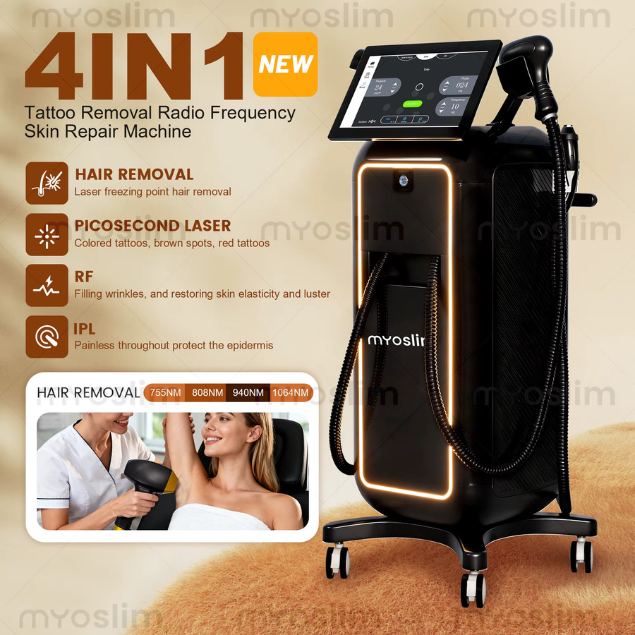MYOSLIM Soprano 10Bars FAC 4-in-1 Diodenlaser IPL Haarentfernungsgerät, Unisex - Bild 3