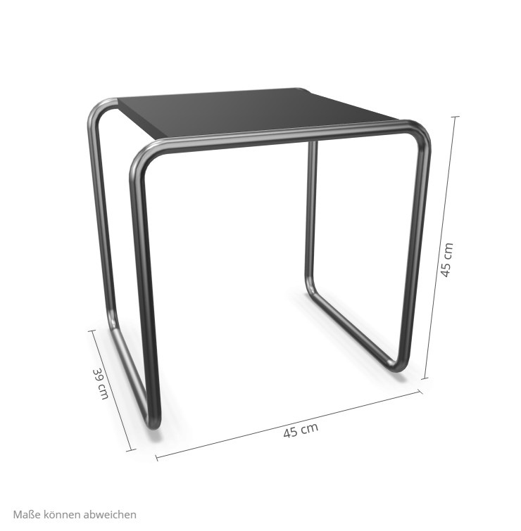 Thonet B 9 Beistelltisch aus Stahlrohr in Schwarz - Bild 2