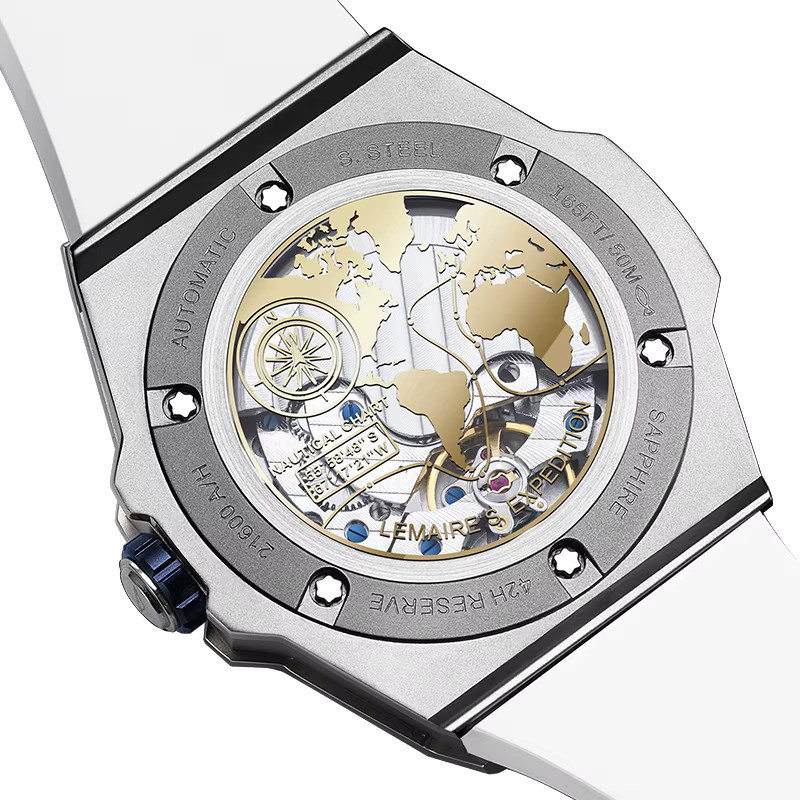 CERIEPON Armbanduhr, Automatik, Edelstahl, Blau, Herren - Bild 4