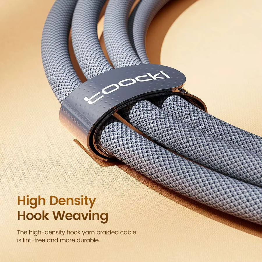 Toocki USB Typ C Kabel 6A in Blau für SuperCharge 66W/100W Schnellladung und Datenübertragung - Bild 5