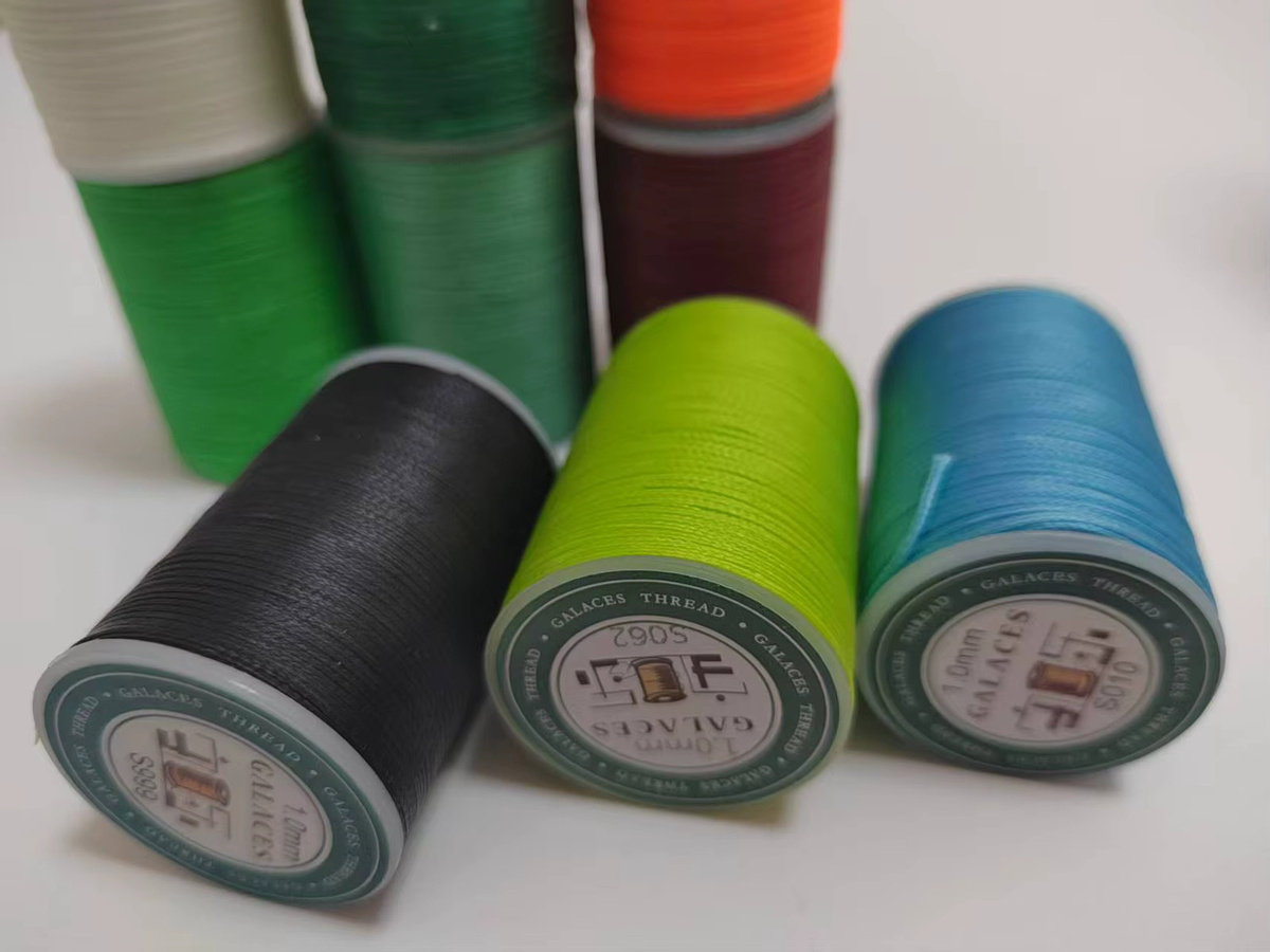 ALACES Premium Flacher Gewachster Faden für Ledernähen und Weberei, Multicolour, 1,0 mm - Bild 4