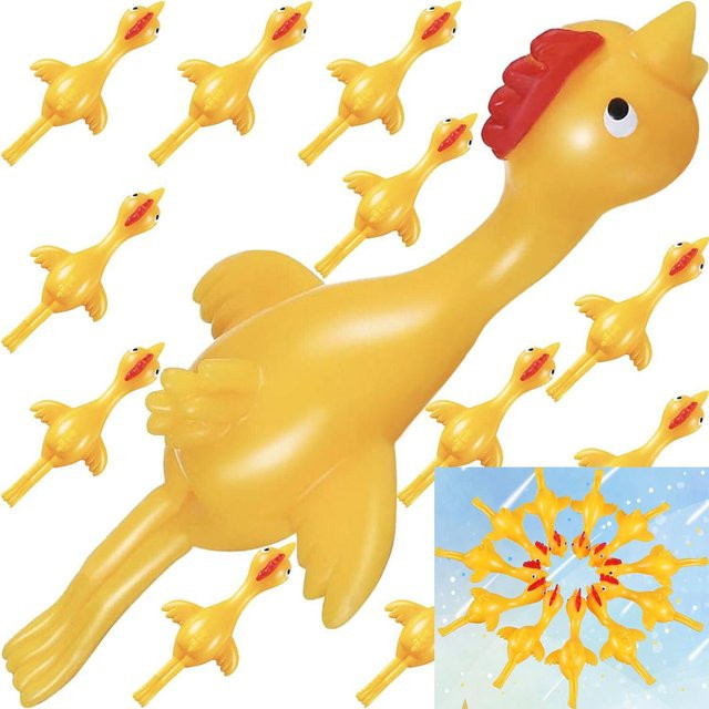 Binchi Outdoor Product Mini Fliegende Gummihühner, 5-100 Stück - Bild 1