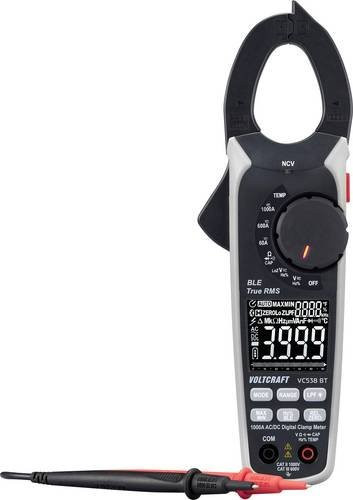 Voltcraft VC538 BT Stromzange TRMS mit Bluetooth App, CAT III 600 V / CAT II 1000 V, 1000 A, AC/DC und Datenlogger - Bild 1