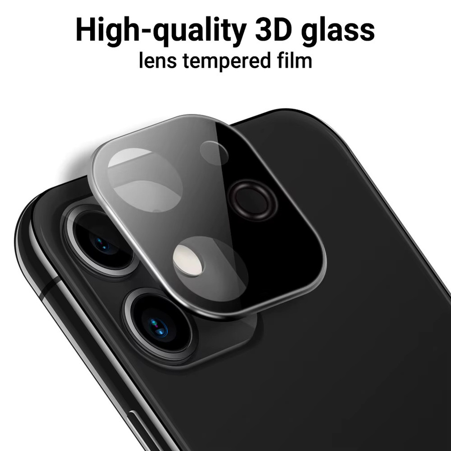 Kameraobjektivschutz Glasfolie für iPhone 16 Pro Max, transparent - Bild 3