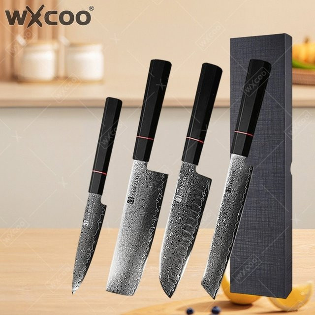 WXCOO Damaszener-Messer Professionelles Ausbeinmesser mit Box - Bild 1