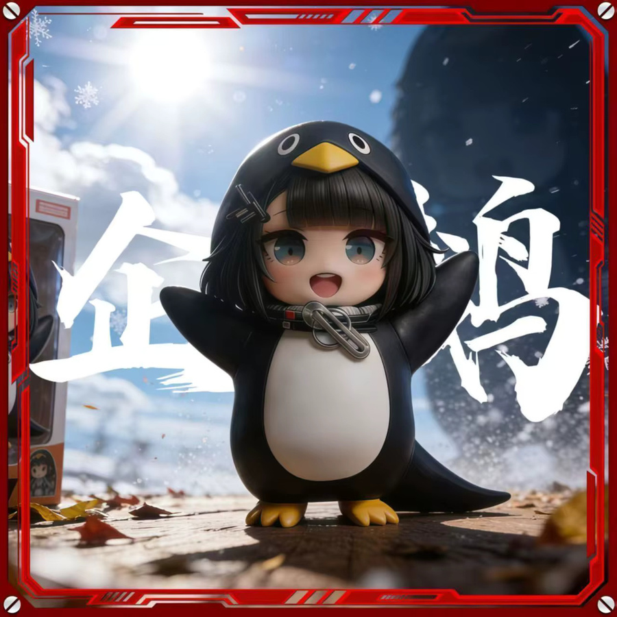 Gugugaga Kleiner Pinguin-Verwaltungsbeamter, PVC-Figur, Einzelfigur - Bild 4