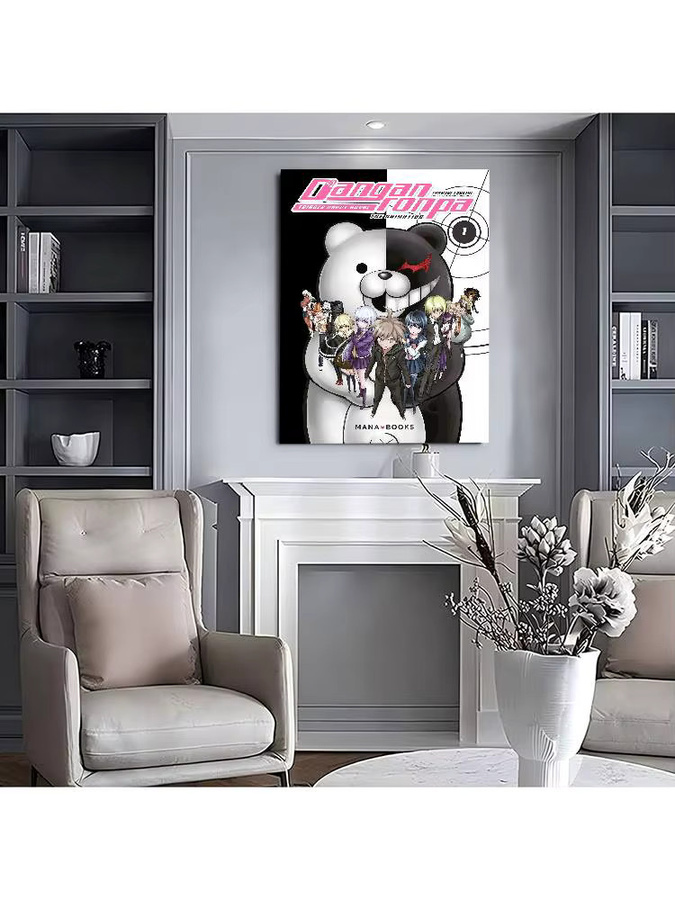 Danganronpa Anime Vintage Poster aus Papier, Mehrfarbig, B/H: 15 x 15 cm - Bild 6