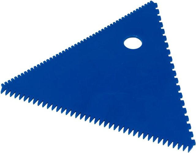 Scaritech Dreieckiger Teigschaber aus Kunststoff, 10er Pack, Farben: Blau und Rot - Bild 1