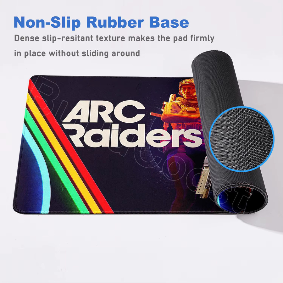 BuDuCoost XXL Gaming Mauspad mit Anime-Stitch-Motiv in Multicolour, rutschfeste Schreibtischmatte für PC und Laptop - Bild 3