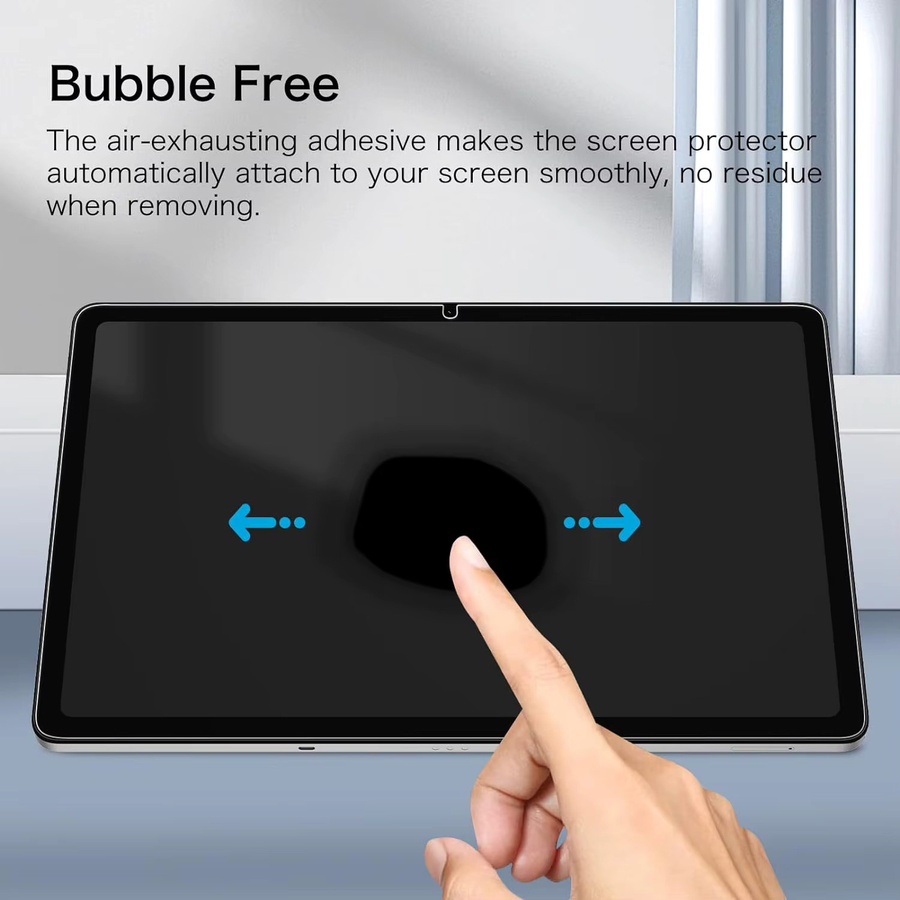 2 Stück Samsung Galaxy Tab A9 Plus 11'' 2023 SM-X210/X215 Displayschutz aus 9H gehärtetem Glas, transparent - Bild 5