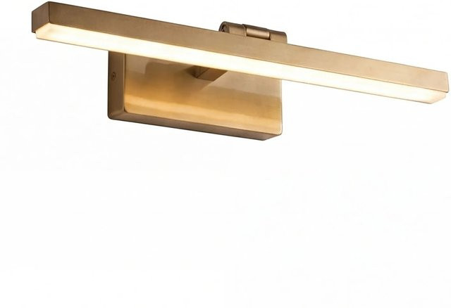 Licht-Erlebnisse LED Bilderlampe aus Messing in Gold/Brass mit Schalter, Breite: 40,5 cm, warmweiß 3000 K, verstellbar - Bild 1