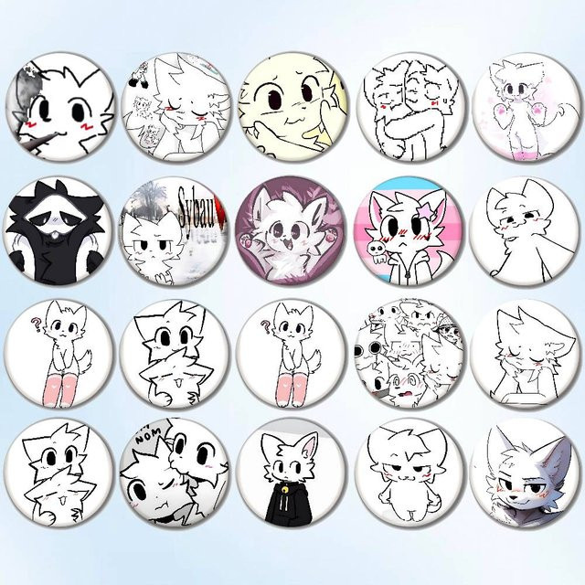 B-BOY KISSERS Button Pin Brosche, Metall, Unisex - Bild 1