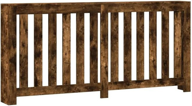 vidaXL Heizkörperverkleidung im Latten-Design aus Holzwerkstoff in Räuchereiche, Braun, B: 175 cm, T: 20 cm, H: 82 cm - Bild 1