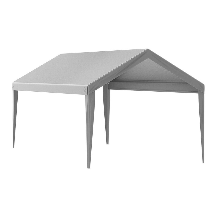 Buying Solutions MB Carport Ersatzdach Garagen-Oberzelt aus PE-Kunststoff-Gewebe, grau, B: 615 cm, T: 304 cm - Bild 4