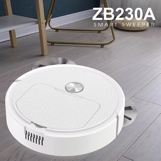 Donirt 3-in-1 Smart Kehrroboter in Weiß – Kabelloser Mini-Kehrroboter zum Kehren und Staubsaugen - Bild 1