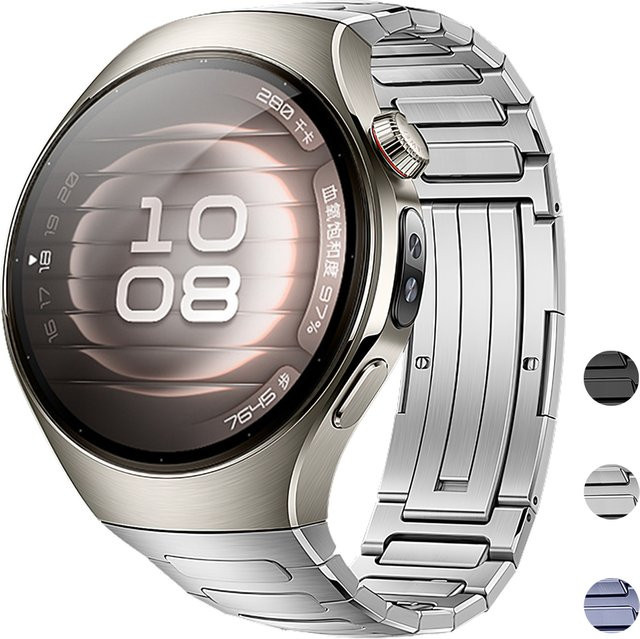 CAOWTAN Uhrenarmband Titanlegierung, Silber, Unisex - Bild 1