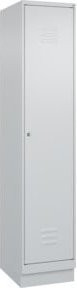 C+P Spind Classic PLUS Garderobenschrank mit Sockel, 1 Abteil, Grau, H x B x T: 195 x 40 x 50 cm - Bild 1
