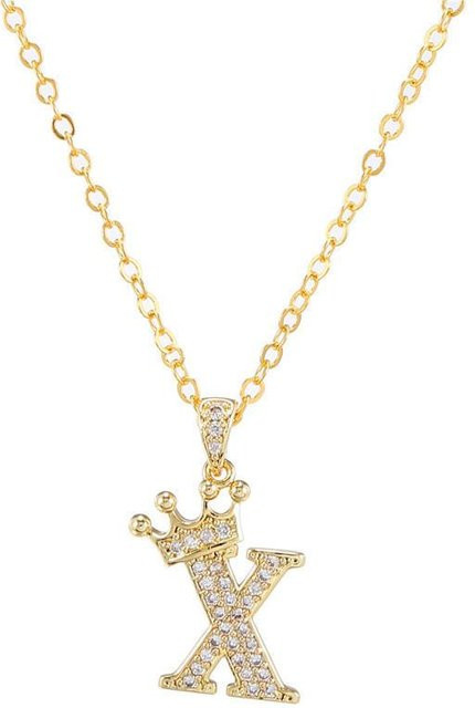 YULIN Halskette, Edelstahl, Silber, Zirkonia, Unisex - Bild 1