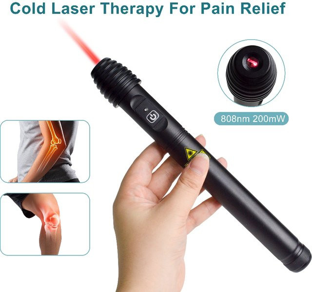 Low Laser Light Therapy Pen, Schwarz - Bild 1