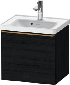 Duravit Waschtischunterschrank D-Neo Eiche Schwarz, B/T/H: 48,4 x 37,2 x 44,0 cm - Bild 1