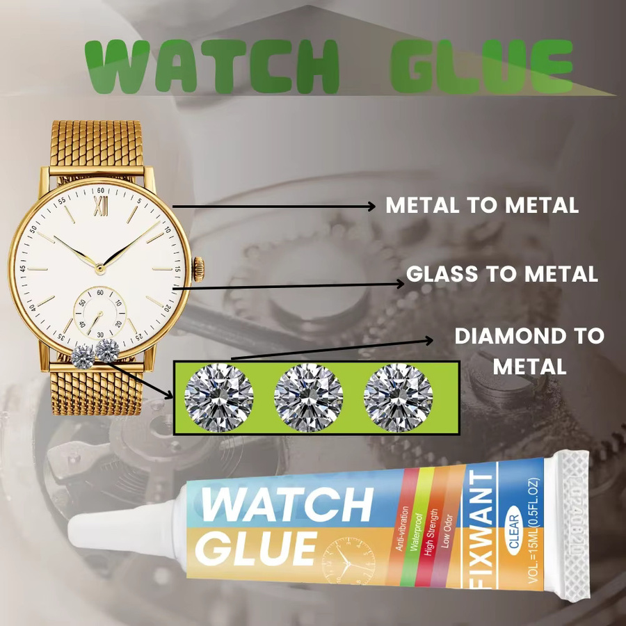 FIXWANT Smart Watch Reparatur Kleber Transparent Wasserdicht für Metall und Glas 15 ml - Bild 2