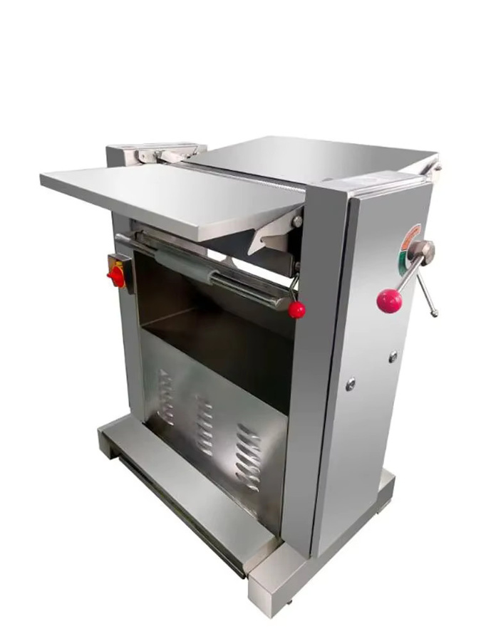 Linboss Schweinefleisch Schälmaschine zum Entfernen von Schweinehaut in Silber und Braun aus Edelstahl - Bild 1