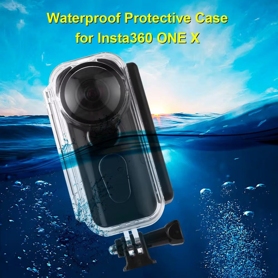 PULUZ Wasserdichtes Unterwassergehäuse für Insta360 ONE X inklusive Schnalle, Basismontage und Schraube - Bild 4