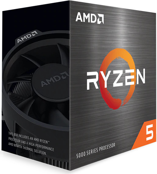AMD Ryzen 5 5600X Prozessor mit 3,7 GHz, 6 Kernen, 12 Threads und 32 MB Cache, Socket AM4, OEM, Grau - Bild 1