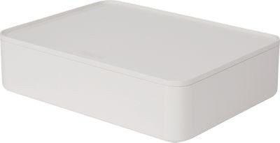HAN Allison Smart-Organizer Utensilienbox aus ABS-Kunststoff mit Deckel und rutschfesten Gummifüßen, weiß - Bild 1