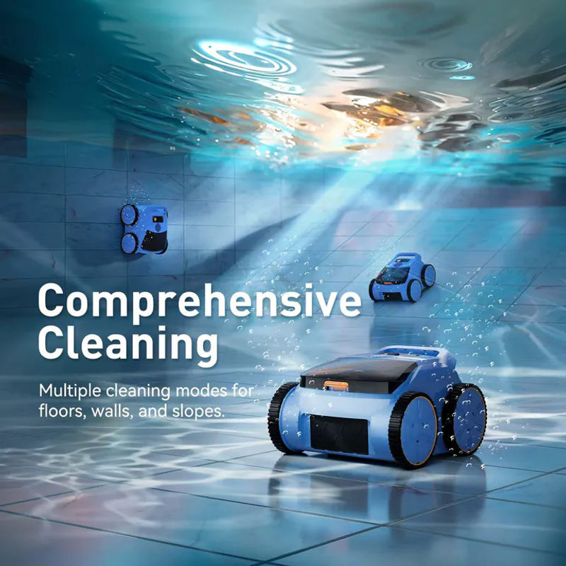 Seauto SAT20pro Roboter-Poolreiniger in Blau mit Wandkletterfunktion und 45.000 Pa Saugkraft für Aufstellpools - Bild 6