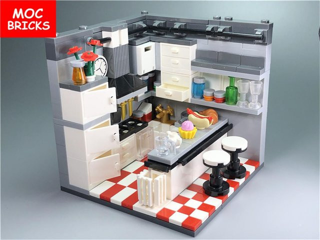 Yiran toy MOC Steine Haus Einrichtung, Bausatz, ab 6 Jahren - Bild 1