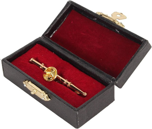 GoolRC Musikbrosche, Metall, Goldfarbe, Unisex - Bild 1