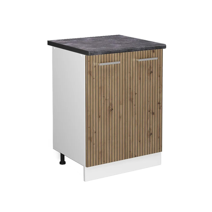 Vicco Küchenunterschrank R-Line Artisan-Eiche/Weiß in Anthrazit, Breite: 60 cm - Bild 2