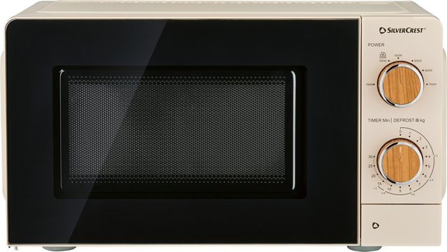 SILVERCREST® Mikrowelle Solo in Beige mit Timer und 700 Watt Leistung - Bild 1