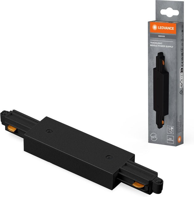 LEDVANCE Anschluss Mittelstück für Schienensystem, Farbe Schwarz, Kunststoff, IP20 - Bild 1