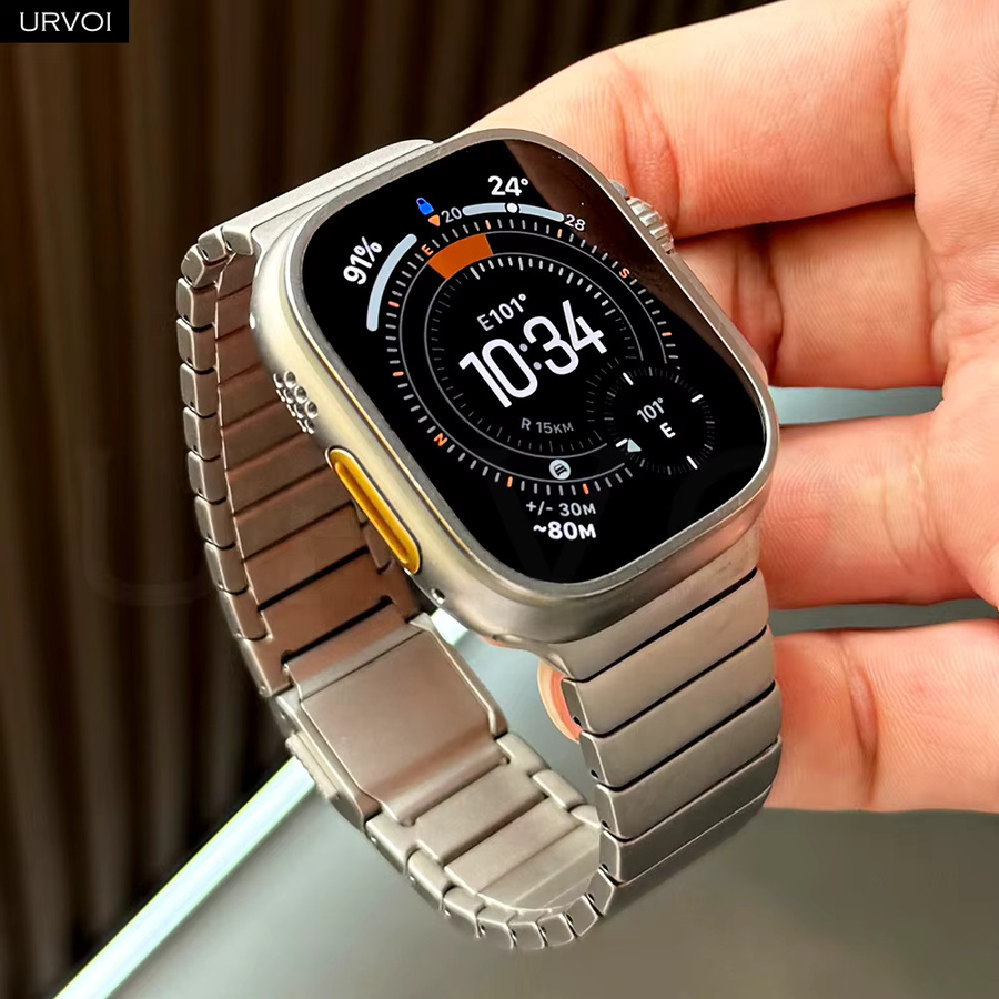 URVOI Uhrenarmband Titan, magnetisch, Silber - Bild 4
