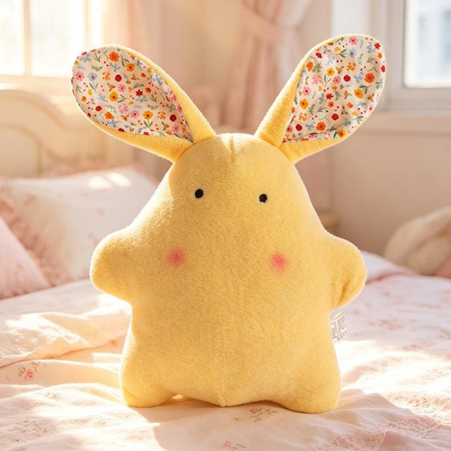 Yiran toy Cartoon Langohr Hase Plüschtier, Bunter Blumenhase, 45cm - Bild 1
