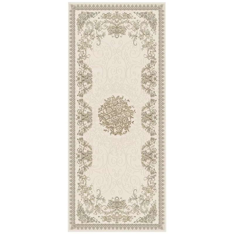 VIKAMA Moderner Orientteppich in Beige, wasserdichter und rutschfester Bodenmatte für Schlafzimmer und Flur, B/T: 120 x 50 cm - Bild 2