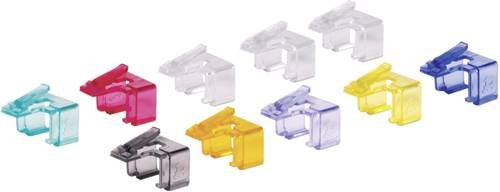 Renkforce Rastnasen-Reparaturclip für Netzwerkkabel RF-NW-RC RF-4480068, 10 Stück, Multicolor - Bild 1