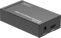 Digitus HDMI IP Extender Receiver DS-55518 Full HD HDMI Verlängerung über RJ45 Ethernet/LAN bis 120 m in Schwarz - Bild 1